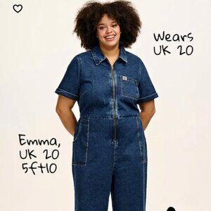 Lucy & Yak Ragan Denim Jumpsuit US8